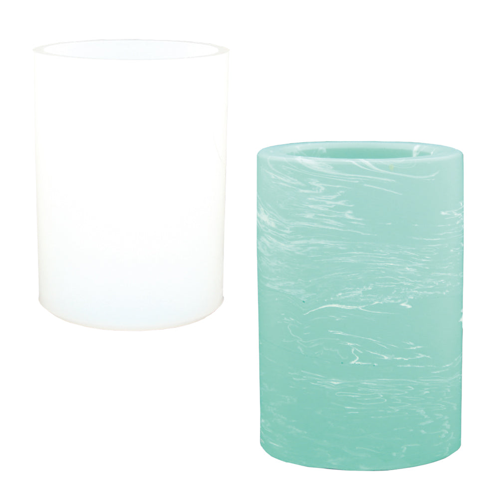 Silicone mould for casting a round Jesmonite pen holder