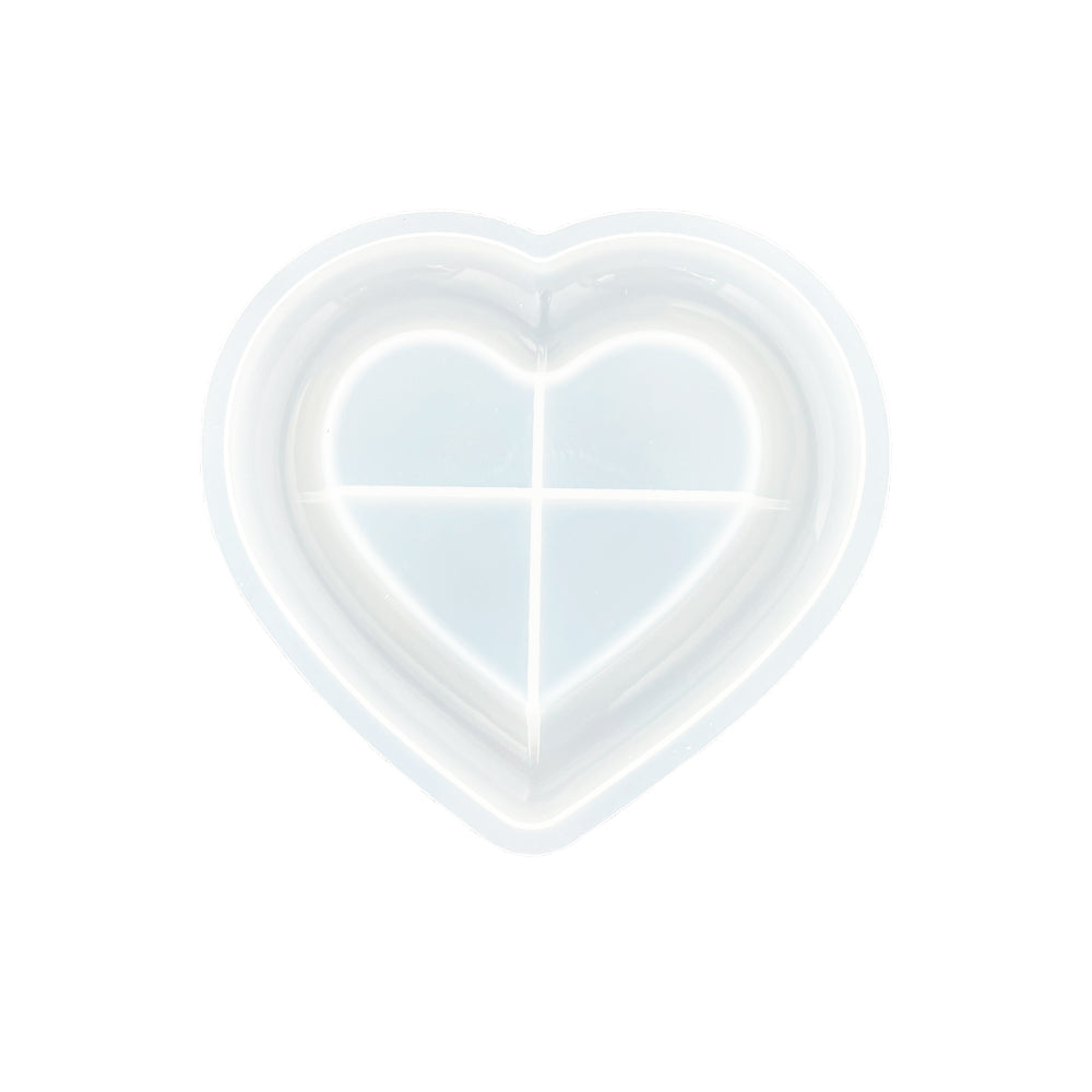 Silicone mould heart-shaped dish