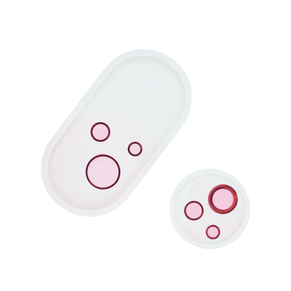 Silicone mould set oval bowl